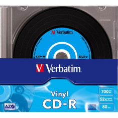 CD-R VERBATIM 700MB 80min viteza 52x 10 buc carcasa AZO Data Vinyl 43426 foto