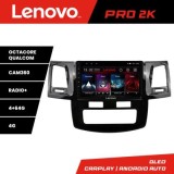 Navigatie Toyota Hilux 2008-2014 Lenovo Kit-143 8 core QLED 2K 4+64 360 Android Waze USB Navigatie Internet Youtube Radio CarStore Technology