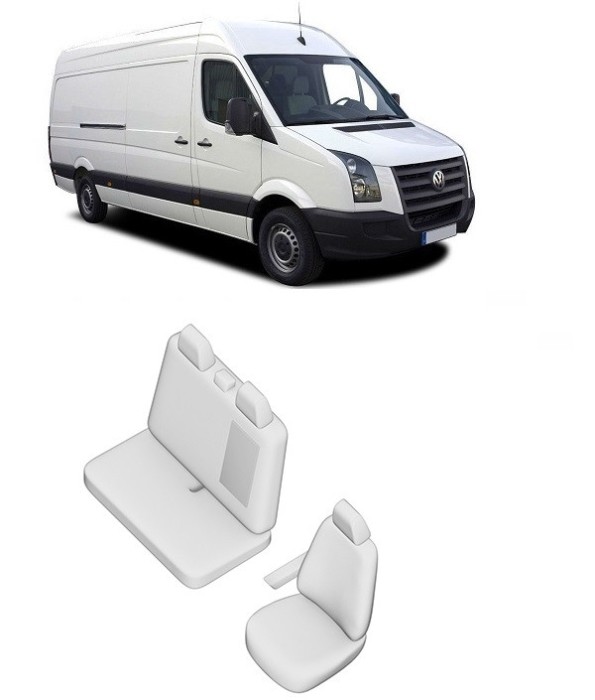 Set huse scaune dedicate VOLKSWAGEN CRAFTER (2+1) 2007-2014
