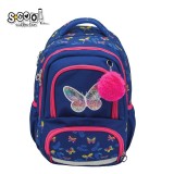 Ghiozdan ergonomic, compartiment laptop, BUTTERFLY, 42x31x16 cm &ndash; S-COOL