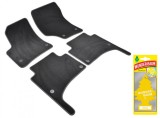 Covorase auto din mocheta Umbrella pentru Volkswagen Touareg I (2002-2010) , Sisteme fixare rotunde + Odorizant Auto Bradut Wunder-Baum Zitrone (Lamai