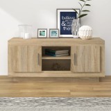 vidaXL Comodă TV ,stejar Sonoma, 102x35x45 cm, lemn prelucrat
