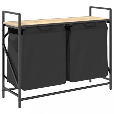 Cos de rufe 2 compartimente cu raft stejar sonoma foto