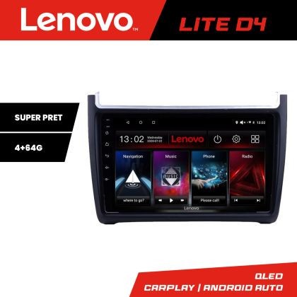 Navigatie VW Polo 2014- Lenovo Kit-655 4+64 GB Android Waze USB Navigatie Internet Youtube Radio CarStore Technology