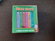 MY FIRST BIBLE STORIES - BIBLE BOX SET OF 6 BOARD BOOKS IN ENGLEZA