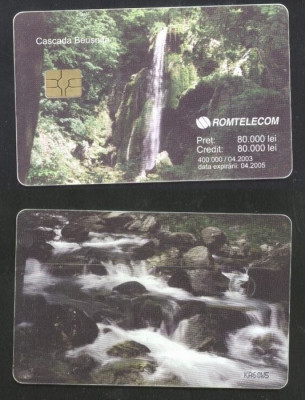 Romania 2003 Telephone card Waterfall Beusnita Rom 183 CT.070 foto