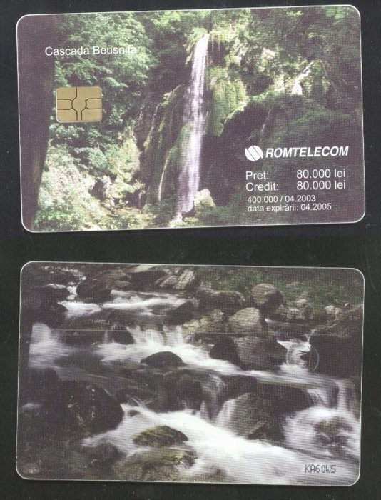 Romania 2003 Telephone card Waterfall Beusnita Rom 183 CT.070