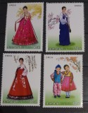 Coreea 2013 costume tradiționale , folclor serie 4v estampilata Korea 2013