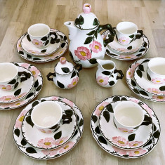 Set - ceai / cafea / desert - Villeroy and Boch - Wild Rose - 6 persoane