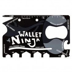 Unealta Card Multifunctionala Wallet Ninja 18 in 1 foto