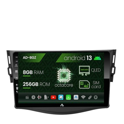 Navigatie Toyota RAV4 (2006-2013), Android 13, Z-Octacore 8GB RAM + 256GB ROM, 9 Inch - AD-BGZ9008+AD-BGRKIT096 foto