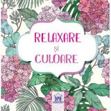 Relaxare si culoare. Carte de colorat + 4 creioane colorate, terapie prin desen