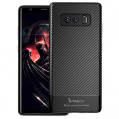 Husa Samsung Galaxy Note 8 IPAKY Carbon Fiber Negru foto