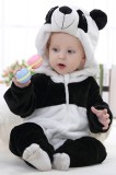 CLD125-1122 Pijama kigurumi pentru bebelusi tip salopeta din material moale si pufos