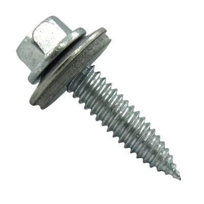 Set 100 Surub cu cap autofiletant si garnitura pt. tabla subtire, Bimetal, SW8, ETA 6 x 38 mm foto