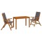 Garden Dining Set natural Lemn Solid de Acacia - 2