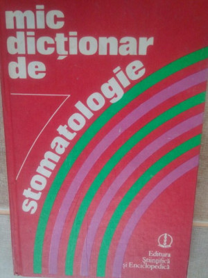 Gafar Memet - Mic dictionar de stomatologie (1989) foto