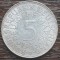 (A849) MONEDA DIN ARGINT GERMANIA - 5 MARK 1963, LIT D, 11,2 GRAME. PURITATE 625