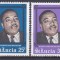 DB1 Santa Lucia 1968 Martin Luther King 2 v. MNH