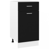 vidaXL Dulap inferior cu sertar &ldquo;Lyon&rdquo;, negru, 40x46x81,5 cm