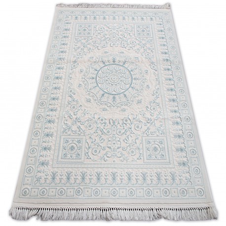 Covor acril Mirada 5409 albastru Franjuri, 100x300 cm