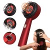 Perie Electrica Masaj Scalp, 3 Moduri, Terapie LED Infrarosu, Reduce Caderea Parului, Stimuleaza Cresterea, Rezistenta Apa, Uleiuri, Rosu/Negru
