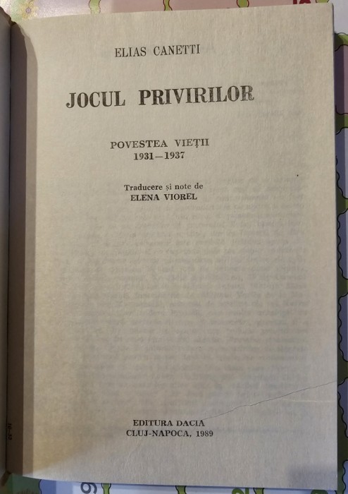 Jocul privirilor - Povestea vietii (1931-1937)