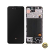 Display cu Touchscreen Samsung Galaxy A51 A515 cu Rama Negru Service Pack GH82-21669A