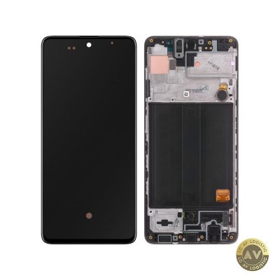 Display cu Touchscreen Samsung Galaxy A51 A515 cu Rama Negru Service Pack GH82-21669A foto