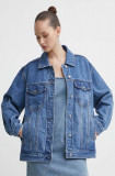 Abercrombie &amp; Fitch geaca jeans femei, de tranzitie, oversize