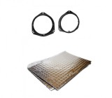 Set Inele Difuzoare Astra G Fata 165mm + Insonorizant Silent Coat 2mm, Compatibil Opel, BMW, Mercedes, Nissan, Renault - PAK012