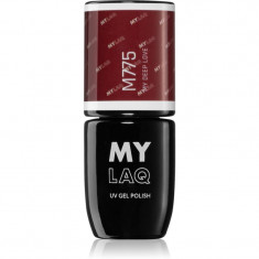 MYLAQ UV Gel Polish lac de unghii sub forma de gel culoare My Deep Love 5 ml