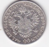 AUSTRIA 20 KREUZER 1847 E ALBA IULIA, Europa, Argint