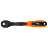 Clichet 3/8 inch NEO Tools, 200 mm, 72 dinti, maner ergonomic