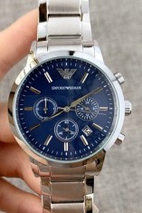 CEAS ARMANI PREMIUM CHRONOGRAPH BLUE LUX ELEGANT SPORT CASUAL --VEZI ANUNTUL-