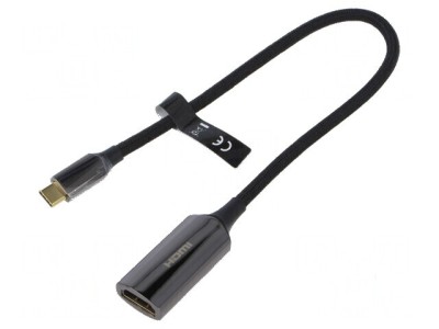 Convertor HDMI USB C negru foto