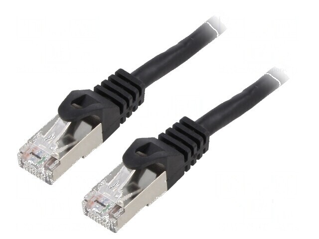 Cablul Patch F/UTP 6 litat CCA PVC negru 15m 26AWG