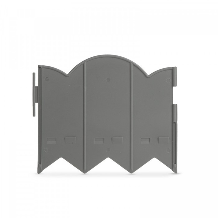 Bordură de grădină / gard - 20 x 17,5 cm - gri - 12 buc / pachet