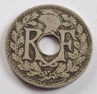 Franta, 10 Centimes 1924 foto