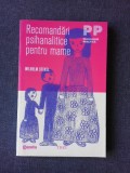 RECOMANDARI PSIHANALITICE PENTRU MAME - WILHELM STEKEL