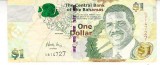 B11 - Bancnota foarte veche - Bahamas - 1 dolar - 2008