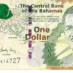 M1 - Bancnota foarte veche - Bahamas - 1 dolar - 2008