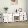 VidaXL Servantă, alb, 230x35x80 cm, lemn masiv de pin 3114090