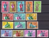 Guineea 1962 instrumente muzicale MI 113-127 MNH, Nestampilat