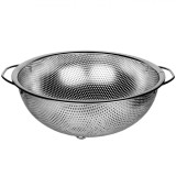 Strecurătoare Metalică, 25 cm, M&acirc;ner Plastic, Argintiu, fara maner, metal, Oem