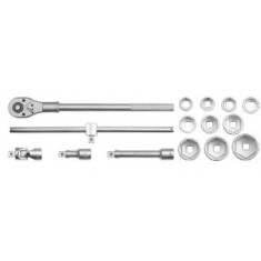 TRUSA CHEI TUBULARE CU CLICHET 3/4&quot;, 15 BUC,YATO YT-1334