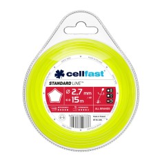 Rola fir Cellfast STANDARD pentru masini de tuns iarba - profil stea 2,7 mm x 15 m foto