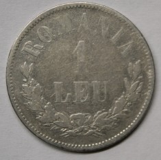 1 LEU 1874 . DETALII FRUMOASE . foto