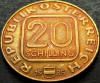 Moneda COMEMORATIVA 20 SCHILLING - AUSTRIA/ LINZ, anul 1985 *cod 4985 A, Europa