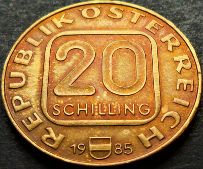 Moneda COMEMORATIVA 20 SCHILLING - AUSTRIA/ LINZ, anul 1985 *cod 4985 A foto